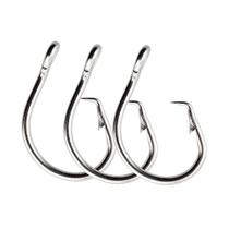 Anzol Circular 14/0 Circle Hook Niquelado 25 Unidades Pesca