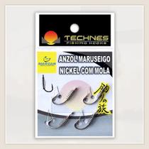 Anzol com mola maruseigo nickel technes - c/ 04 unid