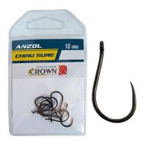 Anzol Crown Chinu Sure Black 08 C/10 - Crown