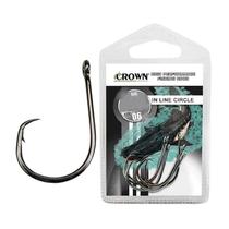 Anzol Crown Circular In Line Circle Black Super Resistente Cartela Nº 6/0 6un