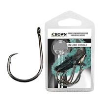 Anzol Crown Circular In Line Circle Black Super Resistente Cartela Nº 8/0 6un