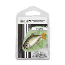 Anzol Crown Cristal Niquelado para Pesca com 10 Unidades