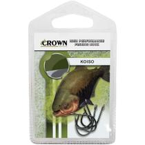 Anzol Crown Koiso Black Número 20 Forjado Cartela com 5 Unidades Anzol Crown Koiso Black Número 20 Forjado Cartela com 5 Unidades
