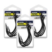 Anzol Crown Super Cat Fish Peixe Couro Aço Carbono Forjado Nº2 15UN
