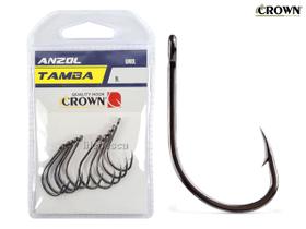 Anzol Crown Tamba Black Nº 1/0 - 10 Peças