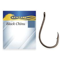 Anzol de Pesca Kenzaki Black Chinu 100% aço carbono N17 C/ 03 Unidades