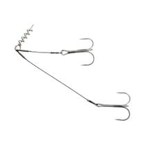 Anzol Duplo Afiado Para Pesca De Pike E Bass, Aço De Alto Carbono, Anzol Tipo Spinpoler Corkscrew
