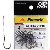 Anzol Encastoado Pinnacle Chinu Ring N.04 com 20 unidades - Maruri