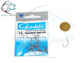 Anzol Gamakatsu Maruseigo Ring Eye n.14 (Cartela com 25 unidades)