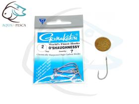 Anzol Gamakatsu O'SHAUGNESSY n. 2 (Cartela com 7 unidades) Anzol Gamakatsu O'SHAUGNESSY n. 2 (Cartela com 7 unidades)