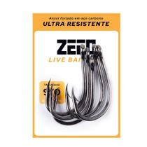 Anzol Live Bait Black Niquel 10 Peças - Zeeo N 9/0