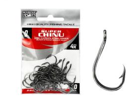 Anzol Marine Sports Chinu Super Strong Black Nº 3 - 50 Peças