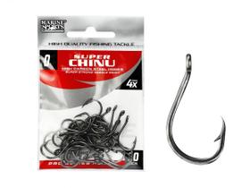 Anzol Marine Sports Chinu Super Strong Black Nº 5 - 50 Peças