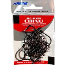 Anzol Marine Sports Super Chinu 06 Black Nickel 50 Pçs