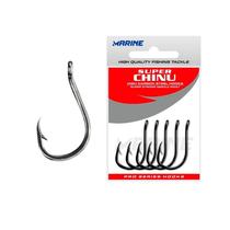 Anzol Marine Sports Super Chinu Strong Blacknickel Nº 01 Cartela Com 50 Unidades