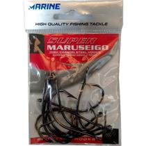 Anzol Marine Sports Super Maruseigo 16 Black Nickel 50 Pçs