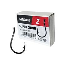 Anzol Marine Super Chinu Blacknickel Nº3 Caixa 100un Aço Carbono