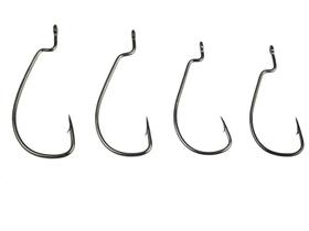 Anzol OffSet EWG Arsenal Pesca Black Nickel - C/ 10PÇS