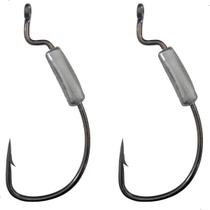 Anzol Offset Lastreado Cartela Com 2pçs Summer Pesca de Tucunarés, Traíras, Robalos e Outros Peixes Predadores