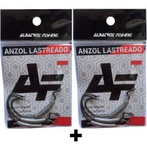 Anzol Offset Lastreado p/ pesca Albatroz Fishing kit c/6 unid