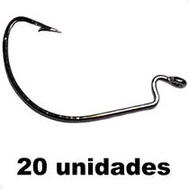 Anzol Offset p/ pesca c/ Minhoca shad grub Isca Artificial Soft - 20 unid Anzol Offset p/ pesca c/ Minhoca shad grub Isca Artificial Soft - 20 unid