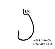 Anzol offset super lock com 10 unidades