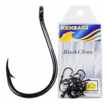 Anzol Para Pesca Black Chinu 7 Kenzaki - Aço Carbon - 10 Pcs Anzol Para Pesca Black Chinu 7 Kenzaki - Aço Carbon - 10 Pcs
