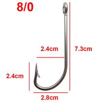Anzol para Pesca Em Aço Inox Com Argola 50 Peças Marinizado Varios Tamanhos Anzol para Pesca Em Aço Inox Com Argola 50 Peças Marinizado Varios Tamanhos