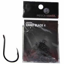 Anzol Pesca Brasil Chinu Black n. 4 094203 c/ 30 un