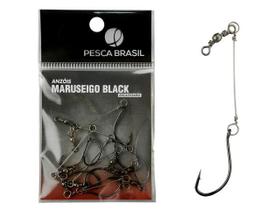 Anzol pesca brasil maruseigo black encastoado Anzol pesca brasil maruseigo black encastoado