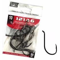 Anzol Pesca Marine Sports 12146 N10 (1,1cm) Black 50 Peças Anzol Pesca Marine Sports 12146 N10 (1,1cm) Black 50 Peças