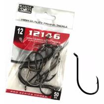 Anzol Pesca Marine Sports 12146 N12 (1,0cm) Black 50 Peças