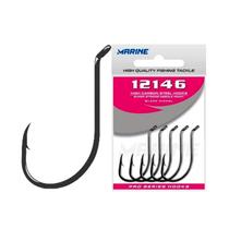 Anzol Pesca Marine Sports 12146 Super Resistente Black Nº 8/0 Cartela C/ 10un