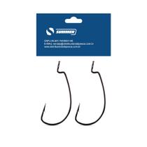 Anzol Pinnacle Magna Super Lock OffSet 4/0 Black Cartela 2pçs Summer