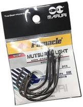 Anzol Pinnacle Mutsu Ring Light Black Nº 1/0 2,50Cm 10 Peças