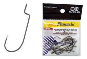 Anzol Pinnacle OffSet Round Bend 3/0 Black 10pçs - Maruri Anzol Pinnacle OffSet Round Bend 3/0 Black 10pçs - Maruri