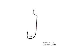 Anzol pinnacle offset round bend aço carbono maruri com 10 unidades Anzol pinnacle offset round bend aço carbono maruri com 10 unidades