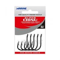 Anzol Super Chinu 4x Black Nickel Cartela Marine Sports