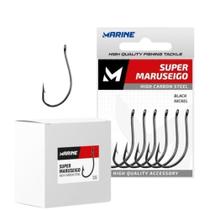 Anzol Super Maruseigo Black Nickel N 10 Marine 50 Unidades Pesca