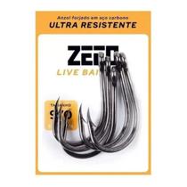 Anzol Zeeo Live Bait Black N 01 C/ 10 Unidades Resistente Anzol Zeeo Live Bait Black N 01 C/ 10 Unidades Resistente