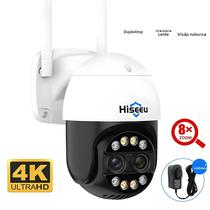 Ao Ar Livre 4k Lente Dupla Ptz Wifi Câmera Ip 8x Zoom Hd Cor Visão Noturna Detecção Humana