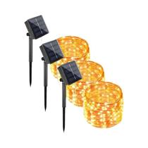 Ao Ar Livre Solar Led Luz Da Corda De Fadas 102m 52m 32m 22m 12m 7m Jardim Festão Lâmpada Decoração