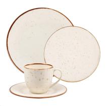 Ap Jantar Dunna Porcelana 16 Peças Bege Vanilla Bianchini