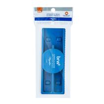 Apagador Para Quadro Branco Magnético c/ Porta Caneta Azul BRW Escolar Escritorio Lousa