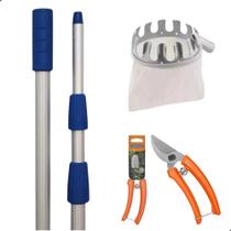 Apanhador de Frutas CFV01 Tesoura Poda Tramontina Cabo Extensor 6 Metros