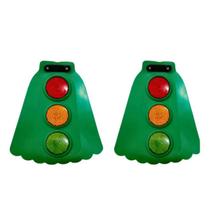 Aparabarro paralama com olho de gato par verde