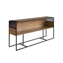 Aparador 160cm York - Trama Aço Expandido Industrial Artesano Vermont/Preto - Artesano Home