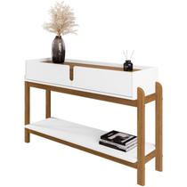 Aparador 2 Gavetas 50524 130cm Branco Cedro DCASA Aparador 2 Gavetas 50524 130cm Branco Cedro DCASA