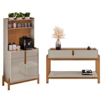 Aparador 2 Gavetas e Cantinho Café Goiás Off White Cedro Aparador 2 Gavetas e Cantinho Café Goiás Off White Cedro