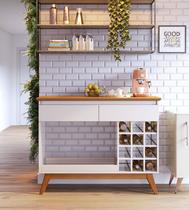 Aparador Adega Bancada Sala de Estar Buffet Bar Balcão Drink Jantar Armário Cozinha Cantinho do Café Classic Imcal